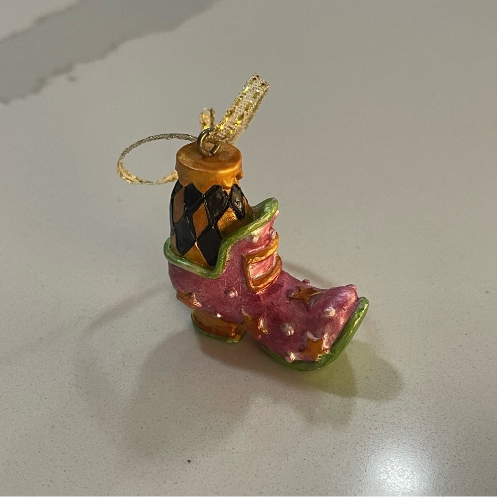 Halloween 🎃 Colorful Boot Ornament